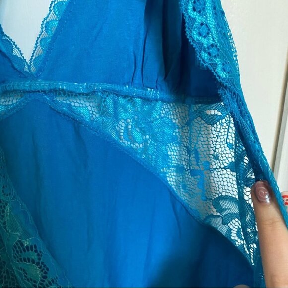 Avid Love Blue Lace Halter Dress Lingerie - Picture 5 of 6